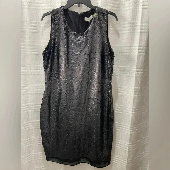 Calvin Klein black sequin sleeveless dress - Picture 1 of 14